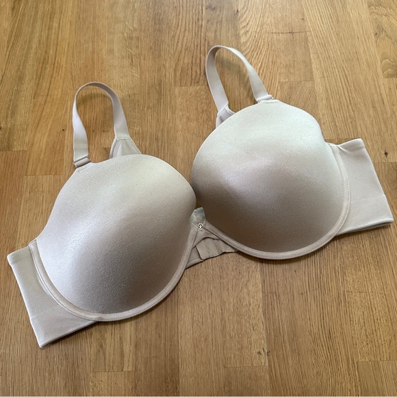 Cacique 46DD Nude Boost Plunge Underwire Bra - Picture 1 of 9